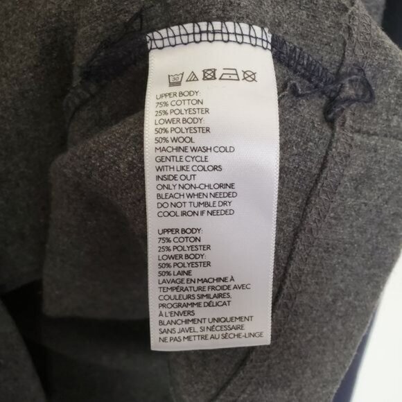 ALL-SON URBAN OUTFITTERS Mens Coat SZ L Wool Gray Navy Color‎ Block Zip Hoodie - Picture 5 of 13